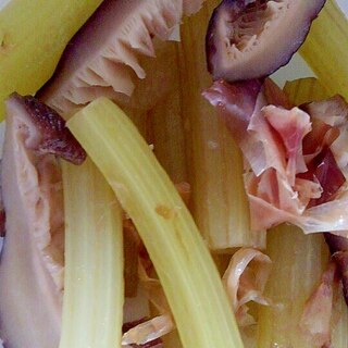 椎茸とふきの簡単炒め